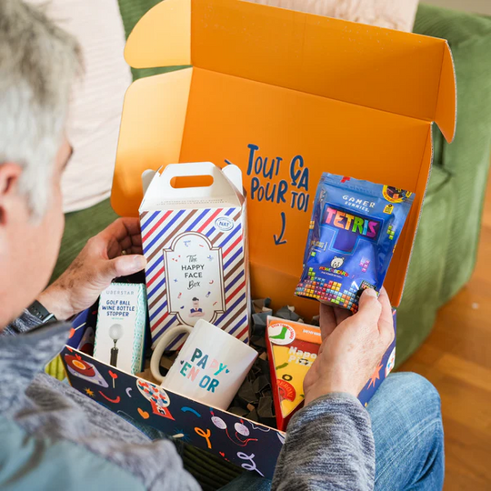 Présentation de la collection d'idées cadeaux pour Papy