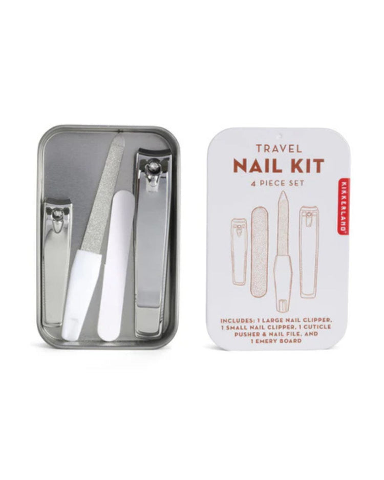 Kit de voyage pour ongles avec outils bien organisés
