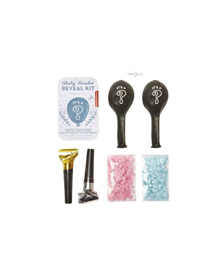 Kit DIY pour révéler le sexe du bébé avec accessoires colorés