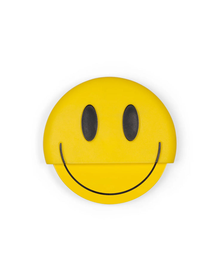 Coupe-pizza smile avec visage souriant et poignée ergonomique
