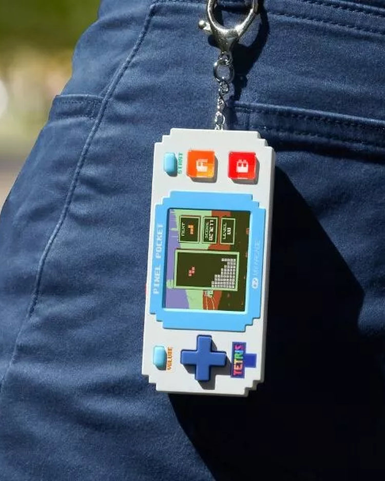 Mini console Tetris en porte-clé avec écran rétro éclairé