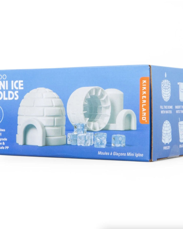 Moule à glaçons igloo avec détails en relief sur la surface
