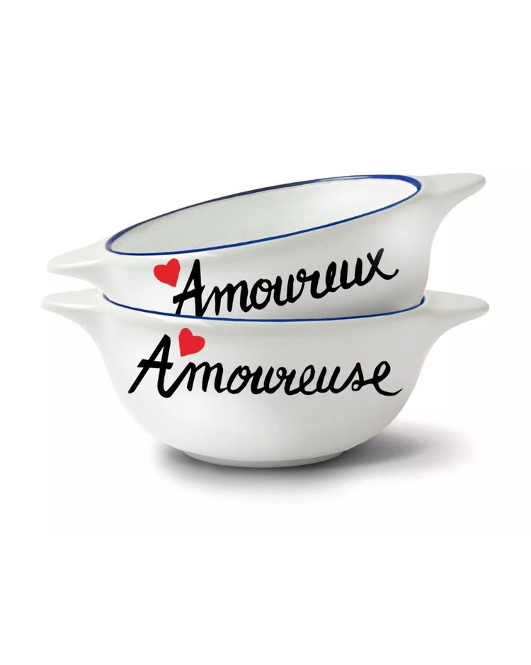 Bol breton vintage avec inscription amoureuse en détail