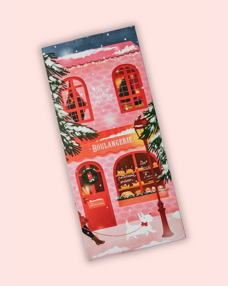 Calendrier de l'Avent avec sachets de thé en forme de trésors