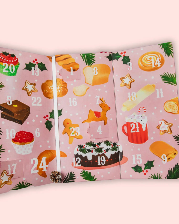 Calendrier de l'Avent avec sachets de thé en forme de trésors