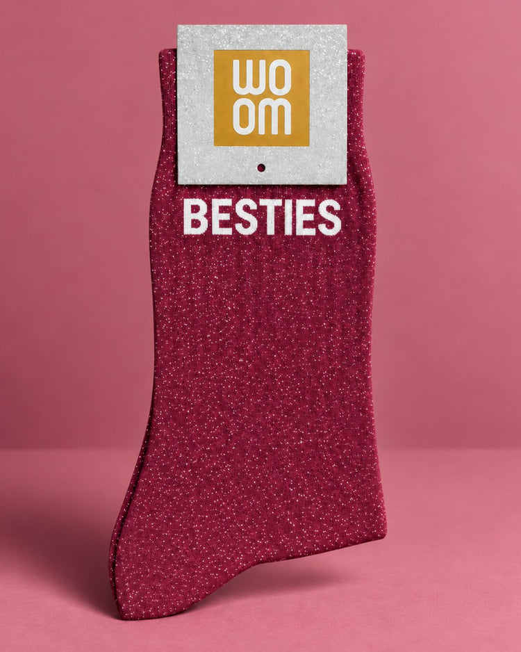 Chaussettes à paillettes Besties avec motif scintillant