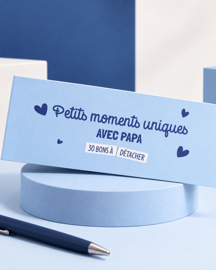 Chéquier pour Papa avec motifs colorés et design ludique