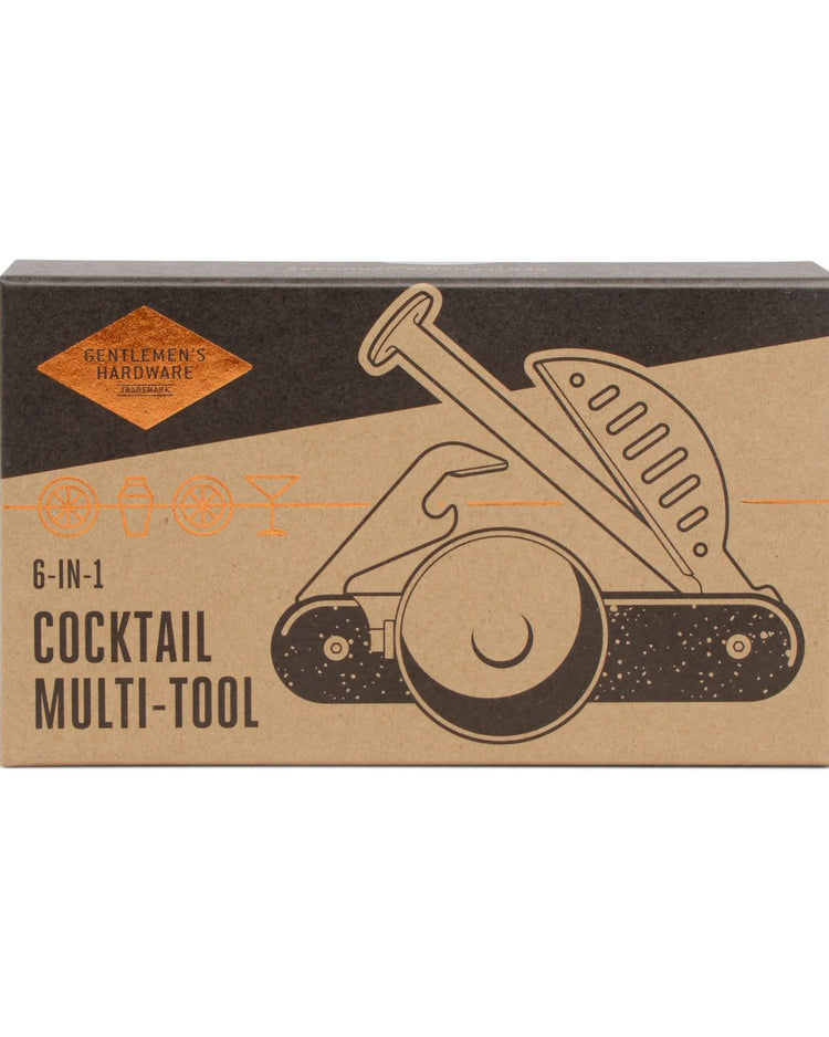 Kit de création de cocktails avec accessoires variés en vue de dessus.