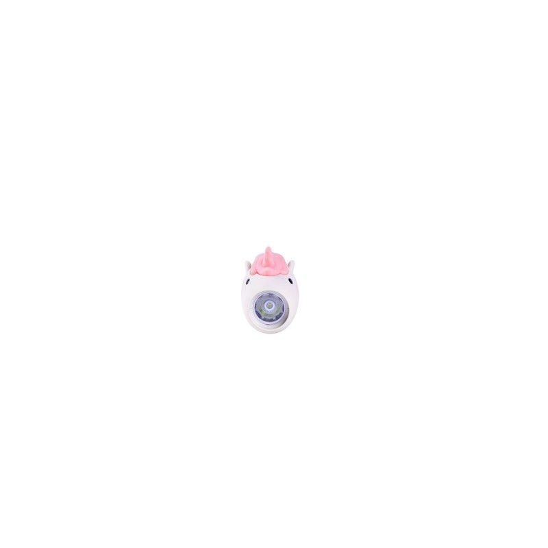 Lampe torche licorne en silicone avec détails colorés