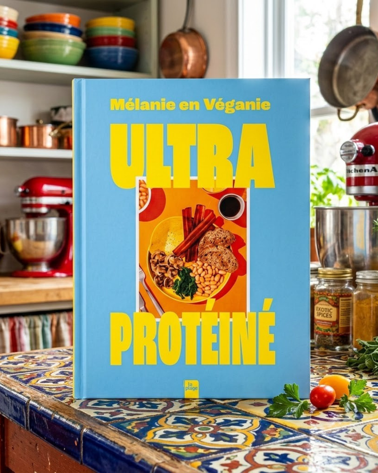 Couverture du livre Ultra Protéiné avec des illustrations colorées