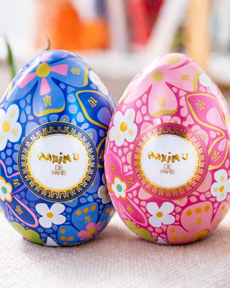 Oeuf en chocolat Mosaïque de Maxim's, détail de la texture brillante