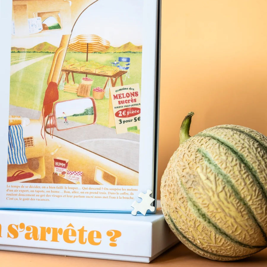 Puzzle 500 pièces représentant une scène de vacances estivales