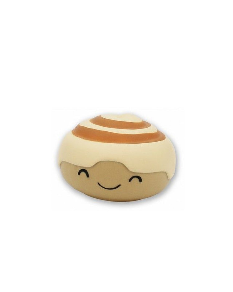 Balle anti-stress en forme de cinnamon roll, vue de dessus