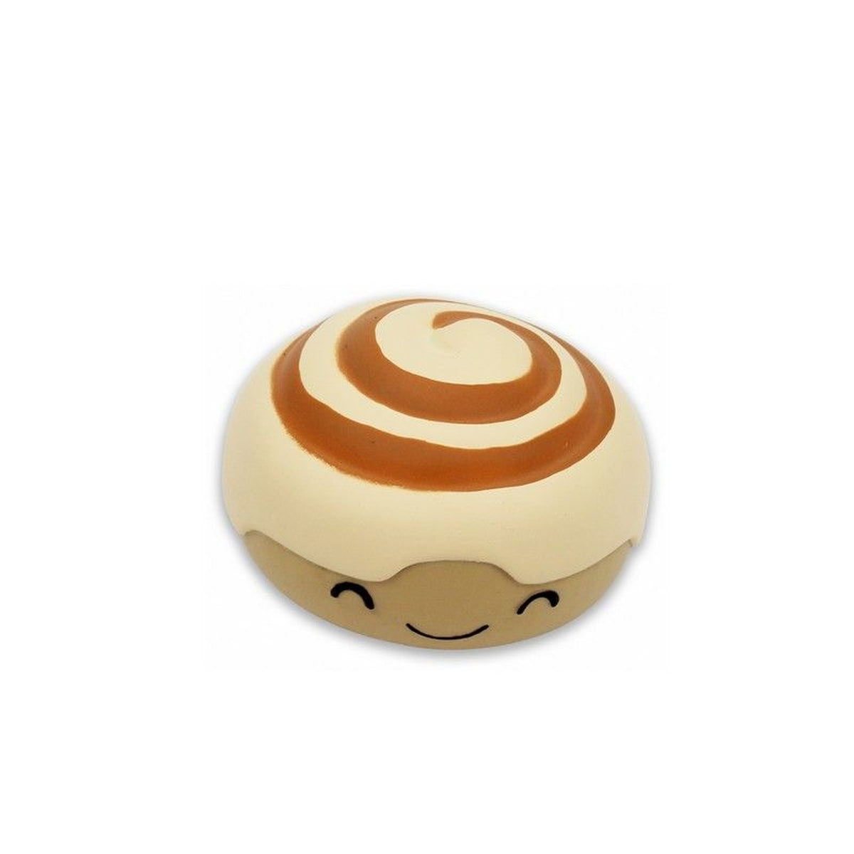 Balle anti-stress en forme de cinnamon roll, vue de dessus