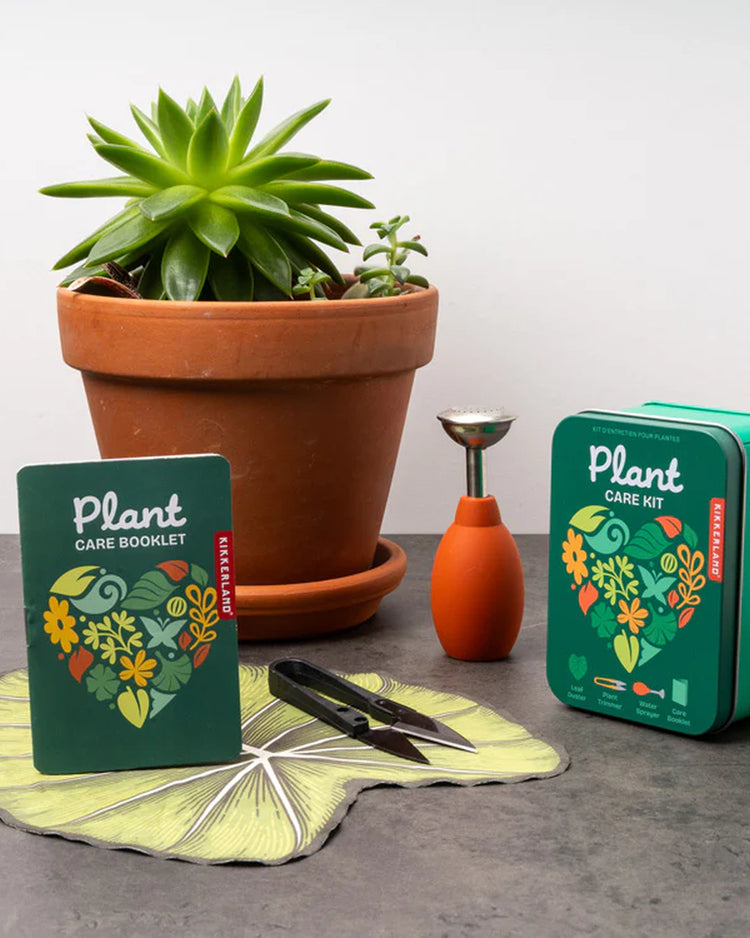 Kit d'entretien pour plantes avec outils en bois et métal