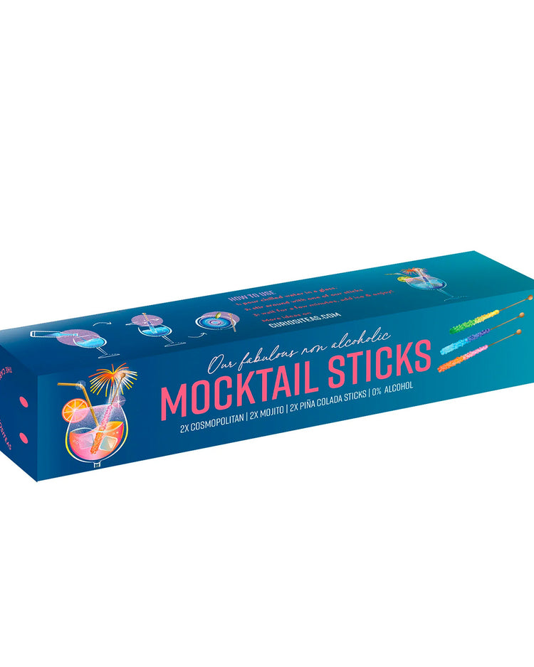 Coffret DIY cocktails sans alcool avec bâtonnets de sucre