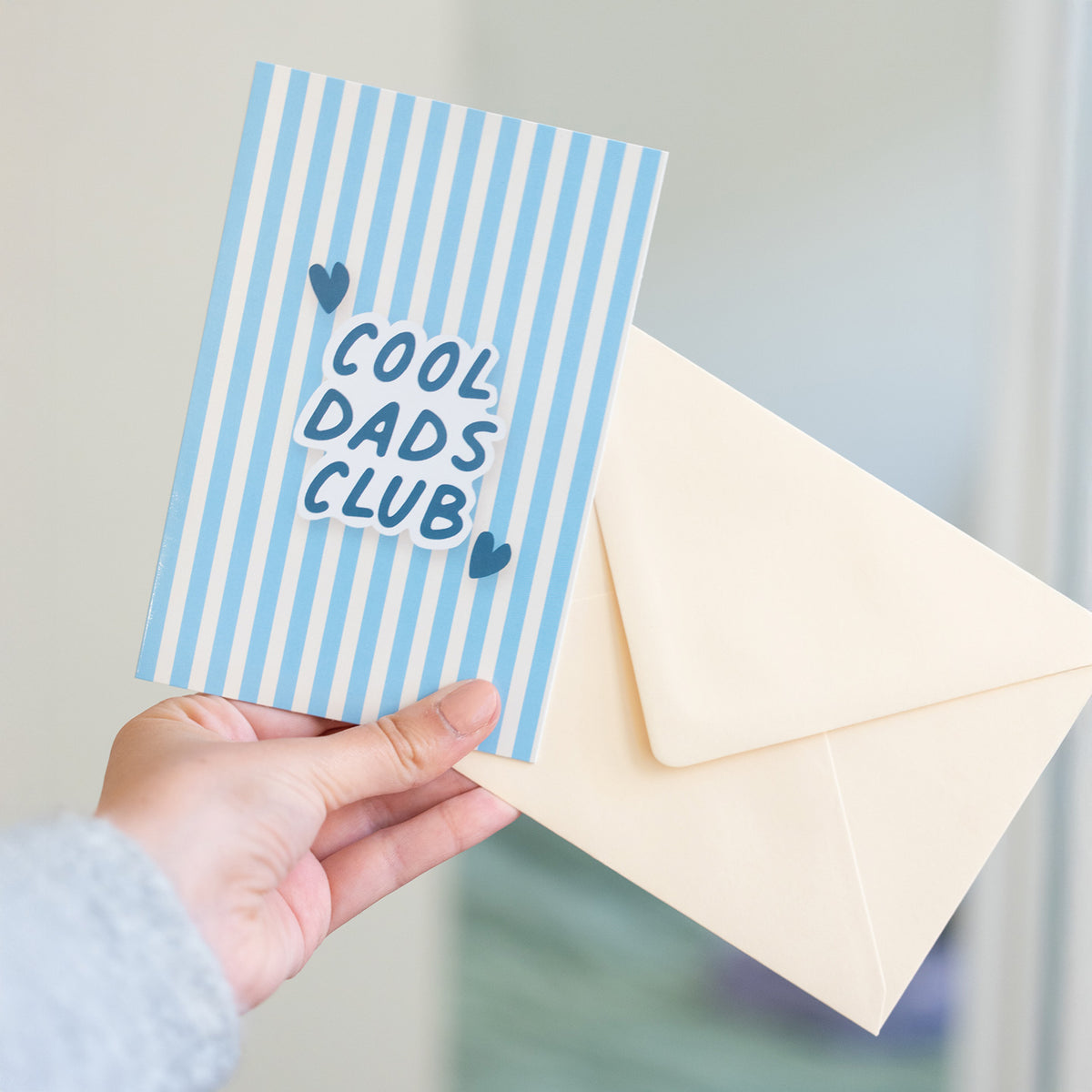 Carte de voeux Cool Dad Club avec enveloppe colorée