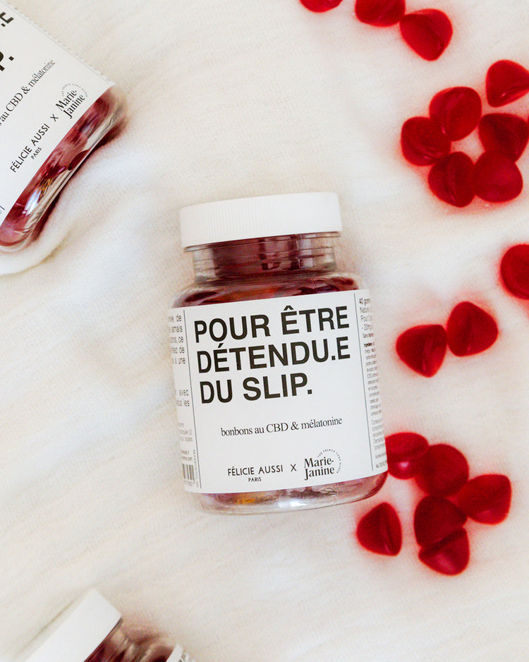 Gummies relaxants aux fruits rouges en gros plan