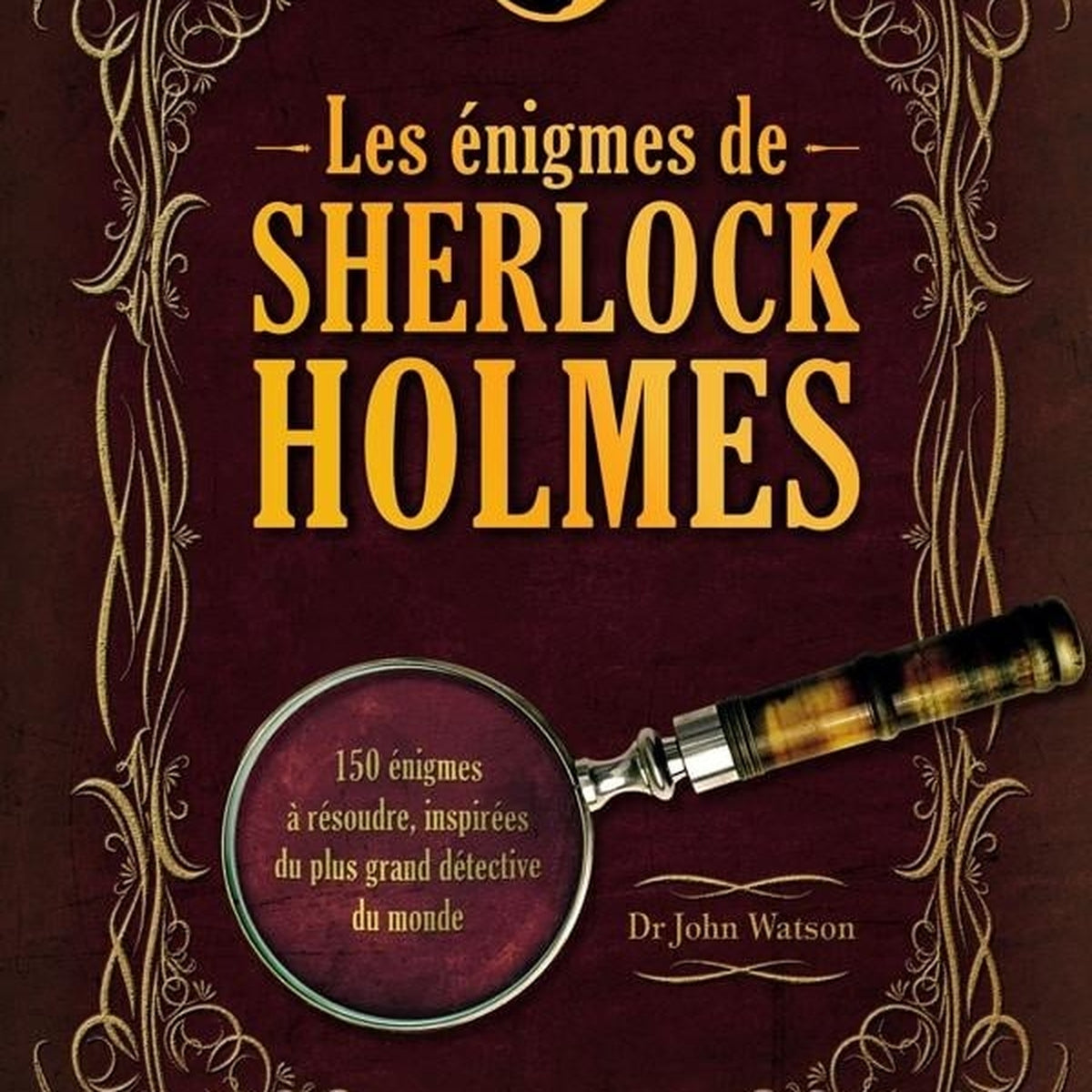 Couverture du livre avec une illustration de Sherlock Holmes