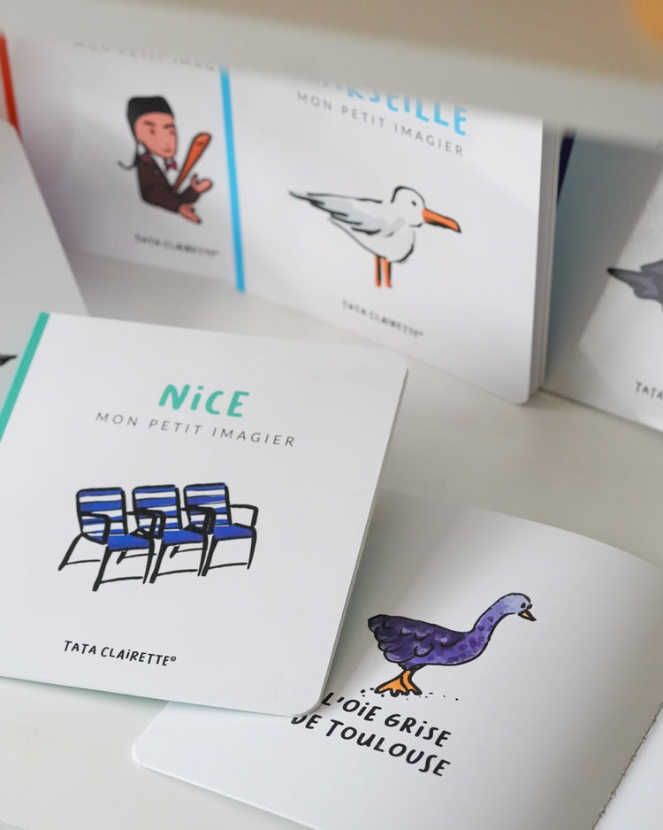 Livre imagier sur les villes avec illustrations colorées