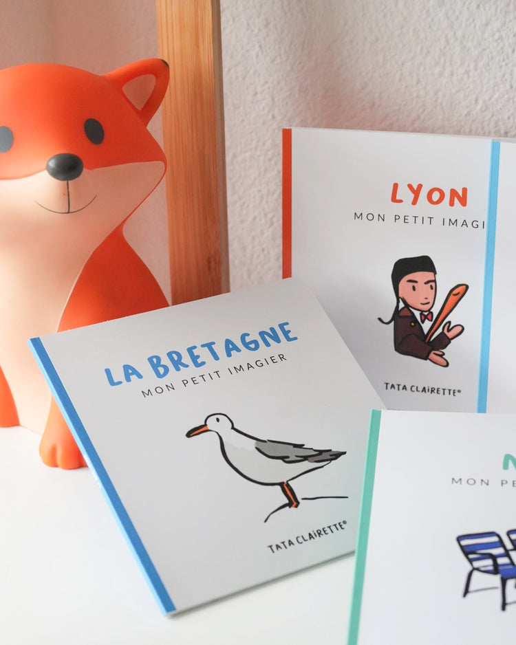 Livre imagier sur les villes avec illustrations colorées