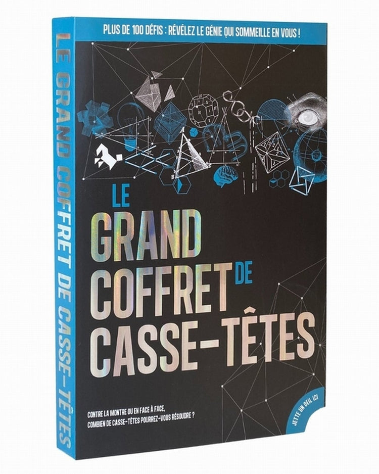 Coffret de casse-têtes avec des pièces colorées et variées