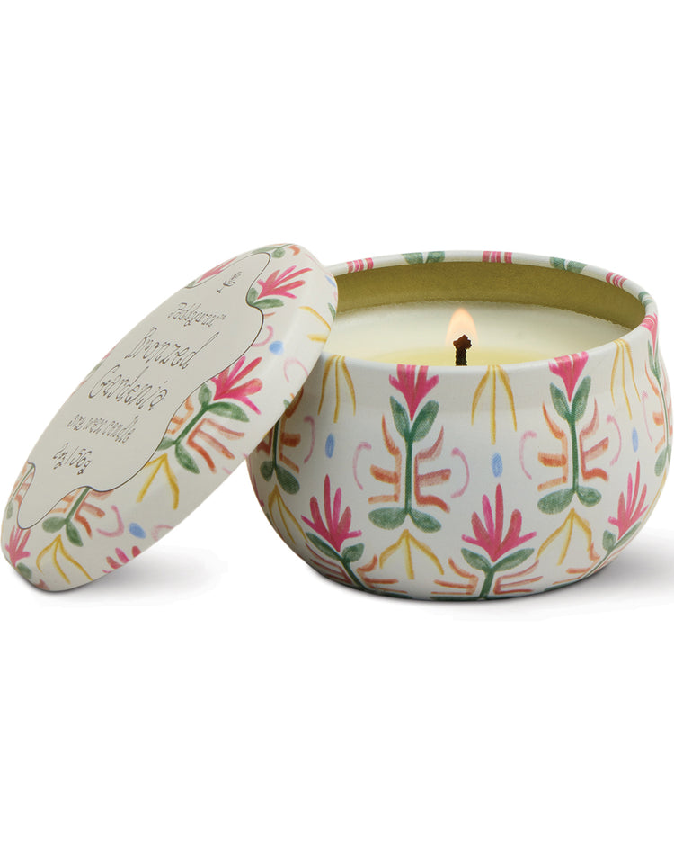 Bougie tulipe Paddywax avec motif floral délicat