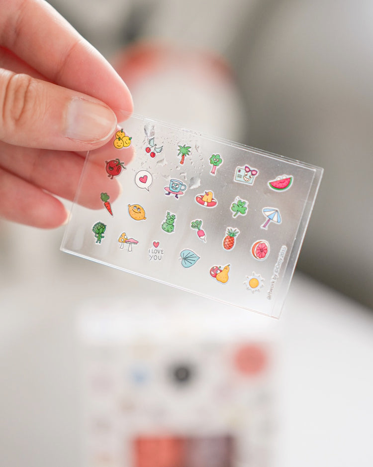 Coffret de vernis corail et paillettes pour enfants