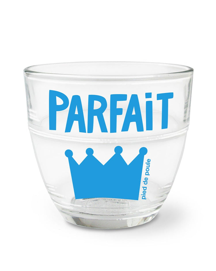 Verre Duralex Parfait avec inscription sur le verre