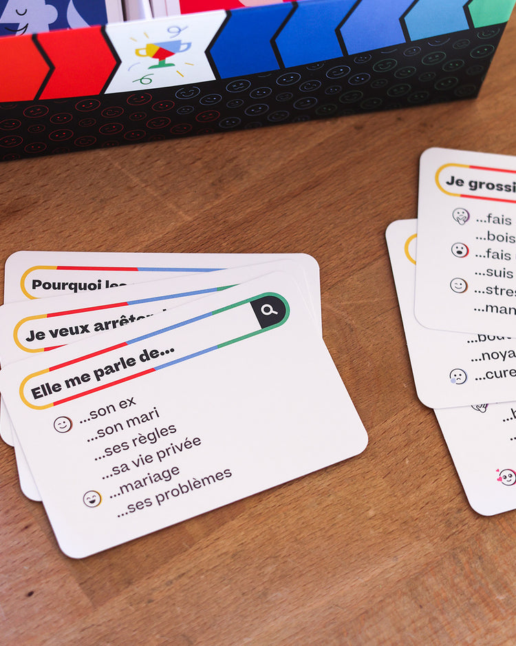 Jeu Mes amis sont... illustré par une bande dessinée colorée