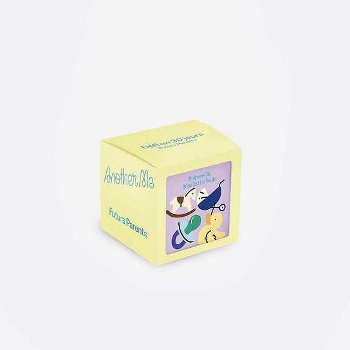 Livre 30 jours de défis Futurs Parents avec illustrations humoristiques.