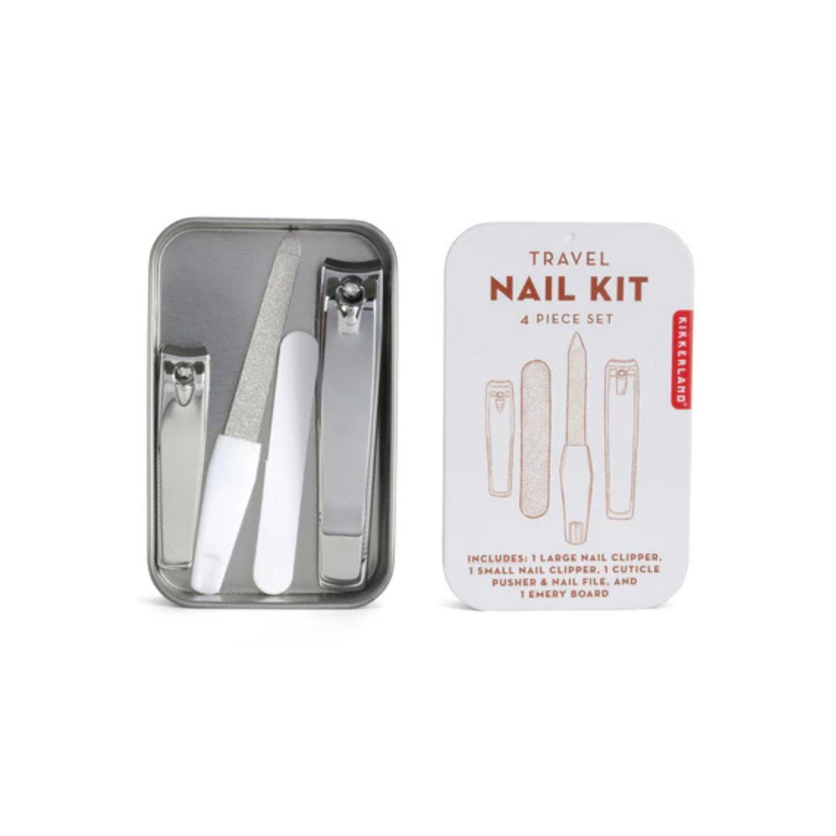 Kit de voyage pour ongles avec outils bien organisés