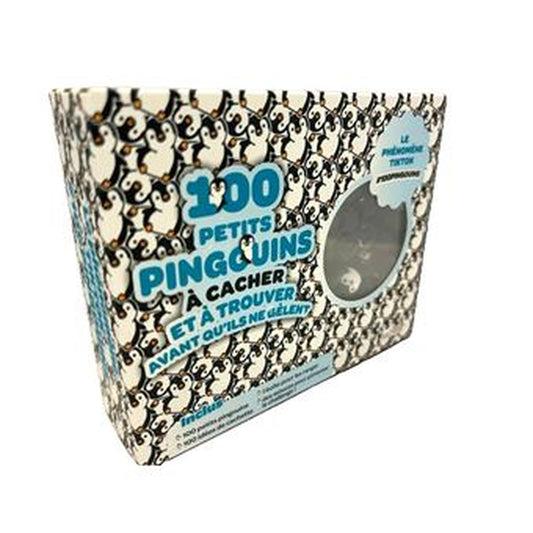 Vue rapprochée de petits pingouins en plastique colorés