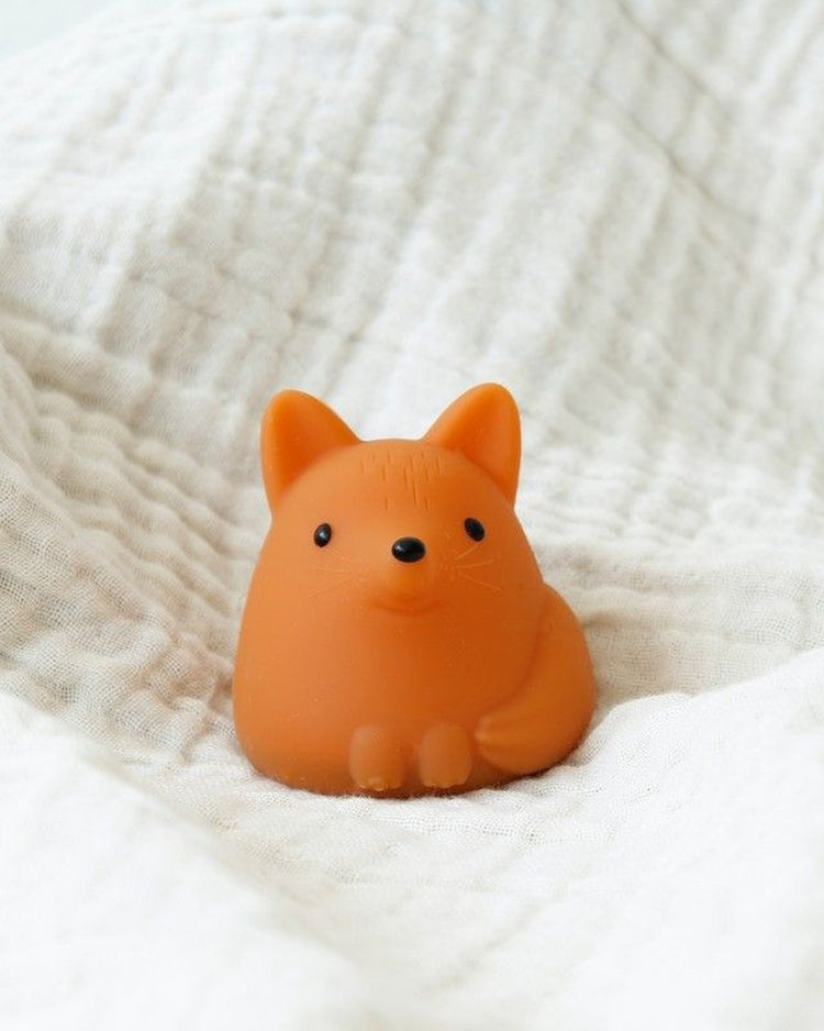 Mini veilleuse renard avec texture douce et couleurs changeantes