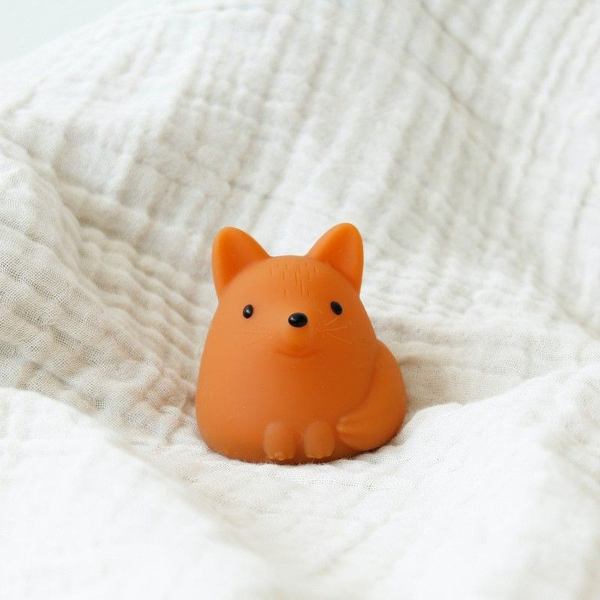 Mini veilleuse renard avec texture douce et couleurs changeantes