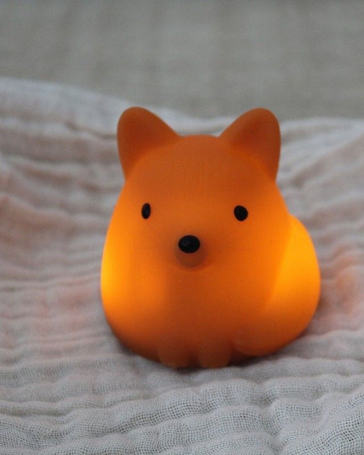Mini veilleuse renard avec texture douce et couleurs changeantes