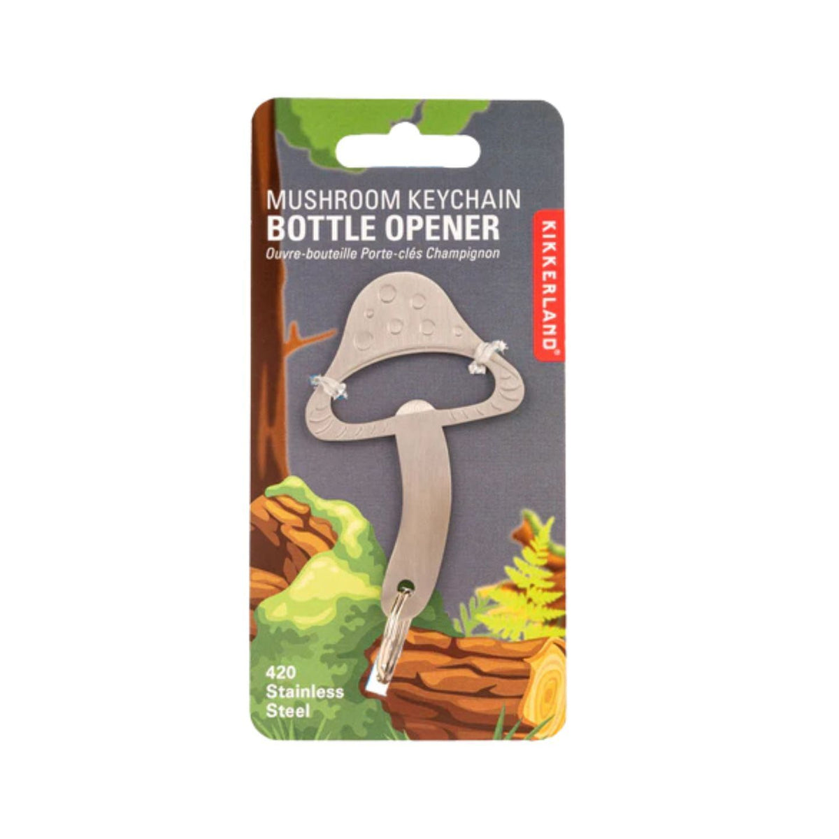Décapsuleur champignon avec texture lisse et couleurs vives