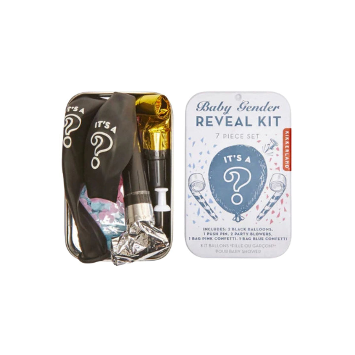 Kit DIY pour révéler le sexe du bébé avec accessoires colorés