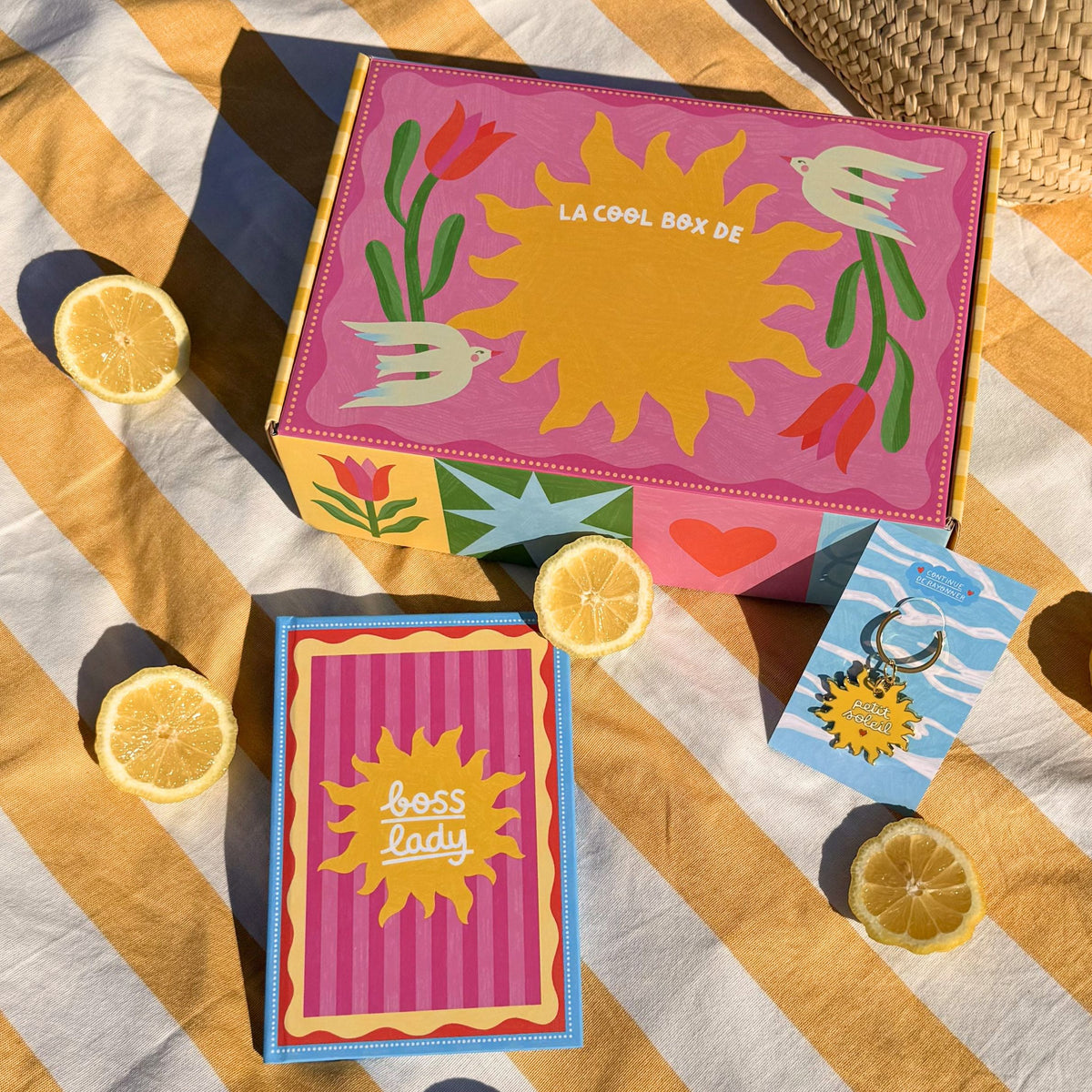 Coolbox personnalisée avec motif coloré et espace pour texte
