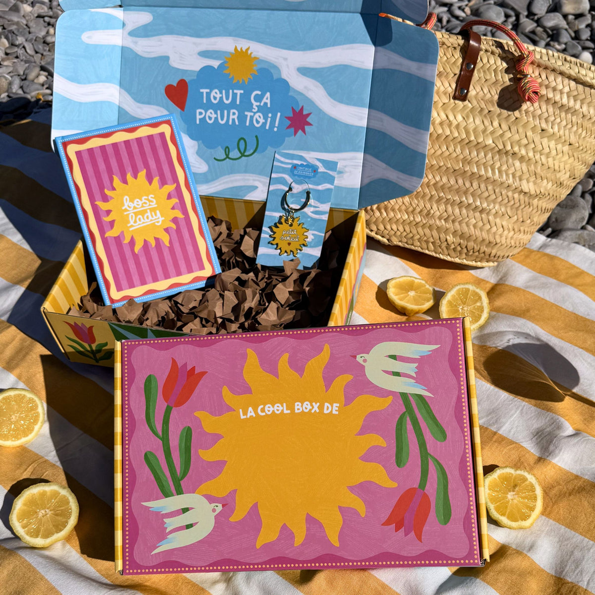 Porte-clés en forme de soleil avec message 'Petit Soleil