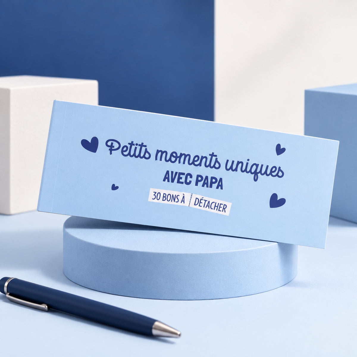 Chéquier pour Papa avec motifs colorés et design ludique