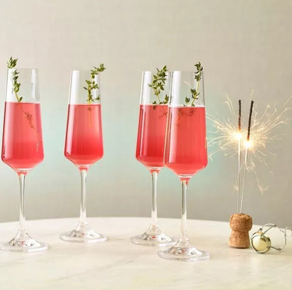 Coffret de 5 sirops pour cocktails avec bouteilles colorées
