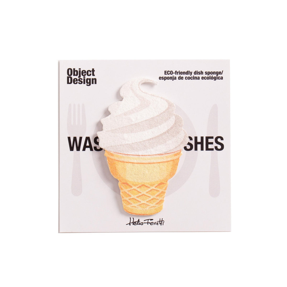 Éponge en forme de glace avec texture réaliste