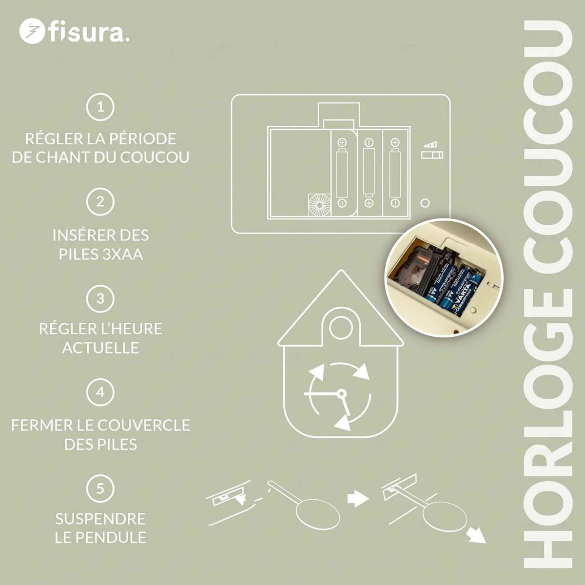 Horloge oiseau Fisura avec un design élégant et ludique
