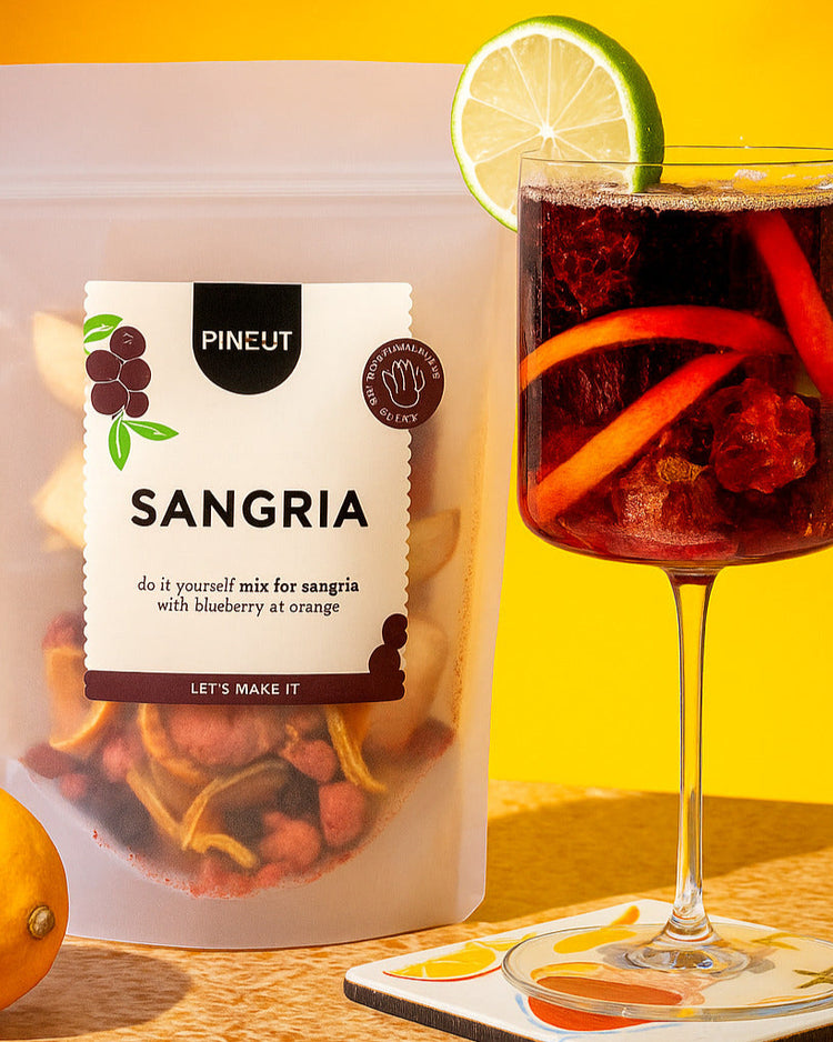 Mélange pour Sangria avec fruits secs en gros plan