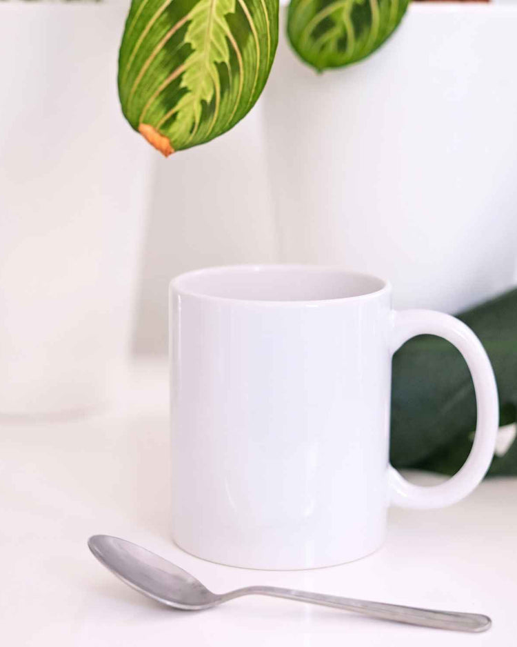 Mug 'Meilleur Papy' vu de côté avec une inscription en relief