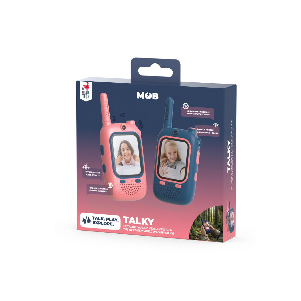 Talkie-walkie vidéo pour enfants avec écran coloré