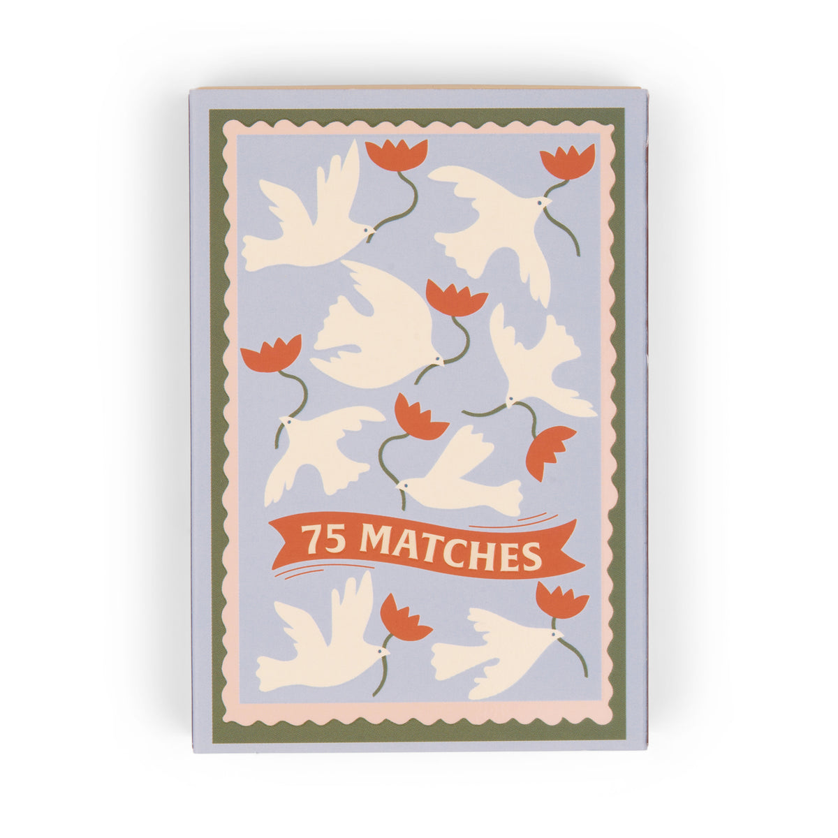 Allumettes illustrées avec motif carnet de voyage