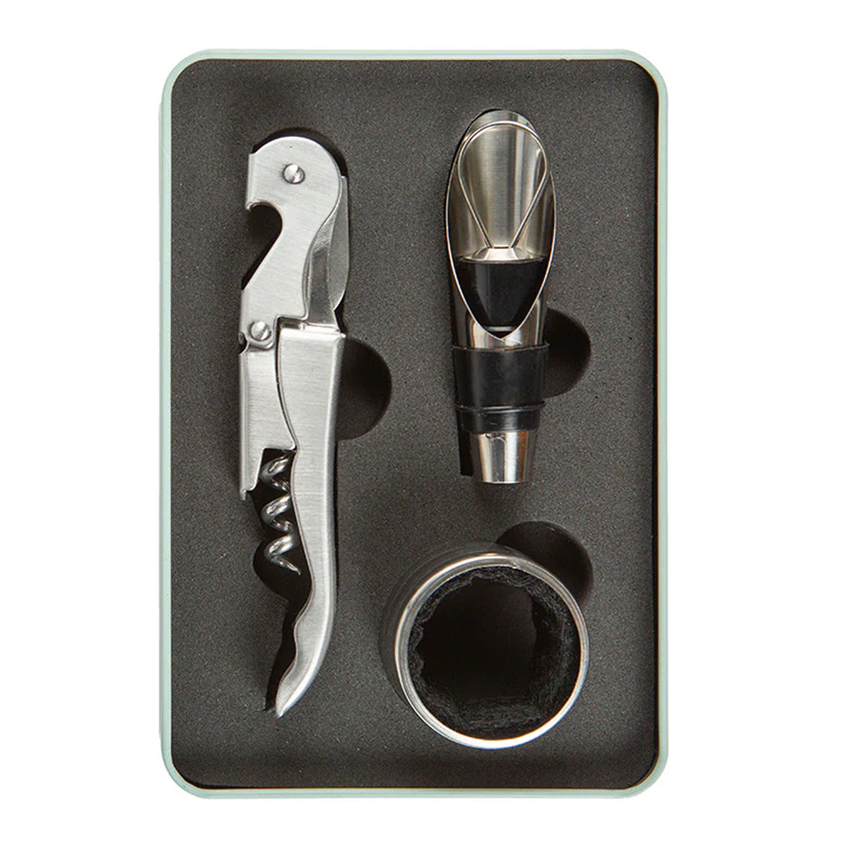 Kit de vin en métal avec accessoires élégants et pratiques
