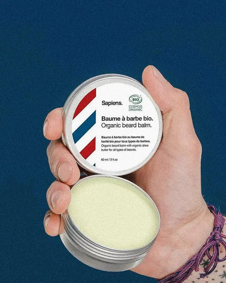 Baume à barbe BIO en pot, texture crémeuse et naturelle
